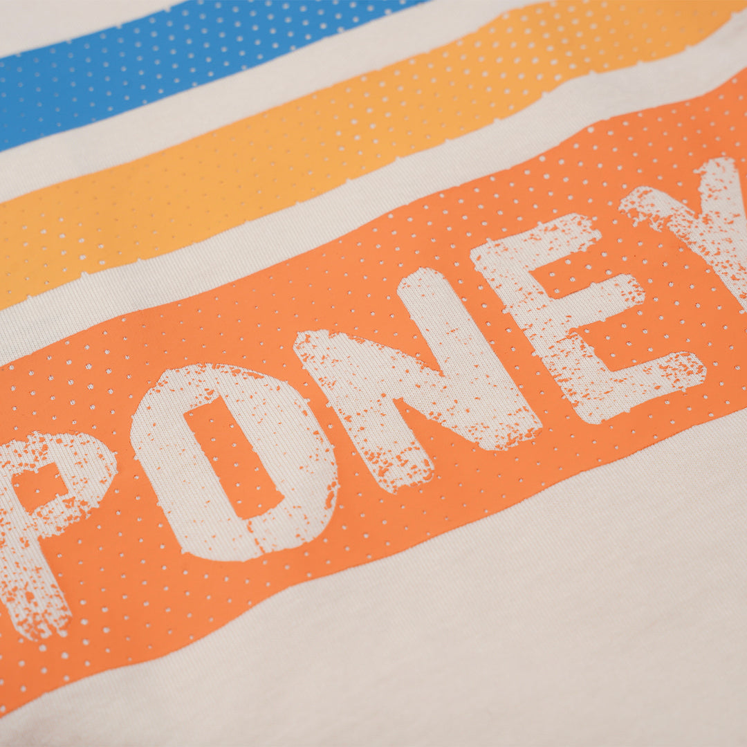 Poney Boys Lt.Yellow Blazing Striped Short Sleeve Tee