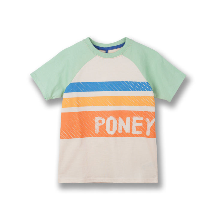 Poney Boys Lt.Yellow Blazing Striped Short Sleeve Tee