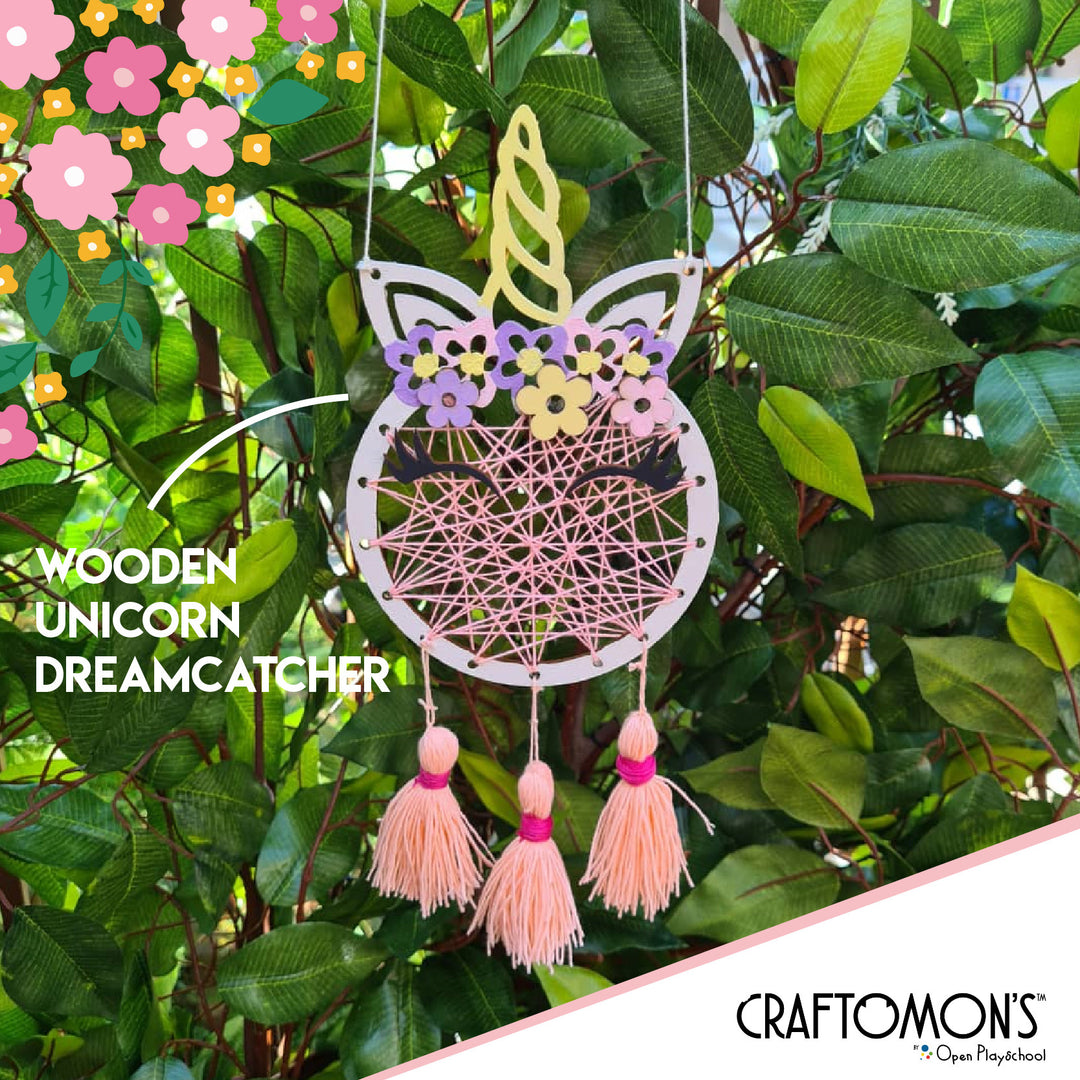 Wooden Unicorn Dreamcatcher