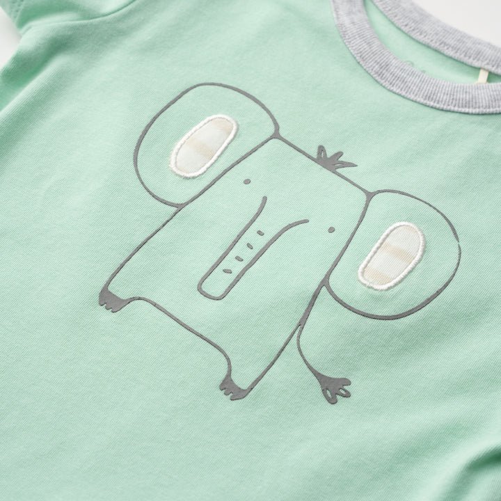Poney Essential Steeple Grey Elephant Short Sleeve Top
