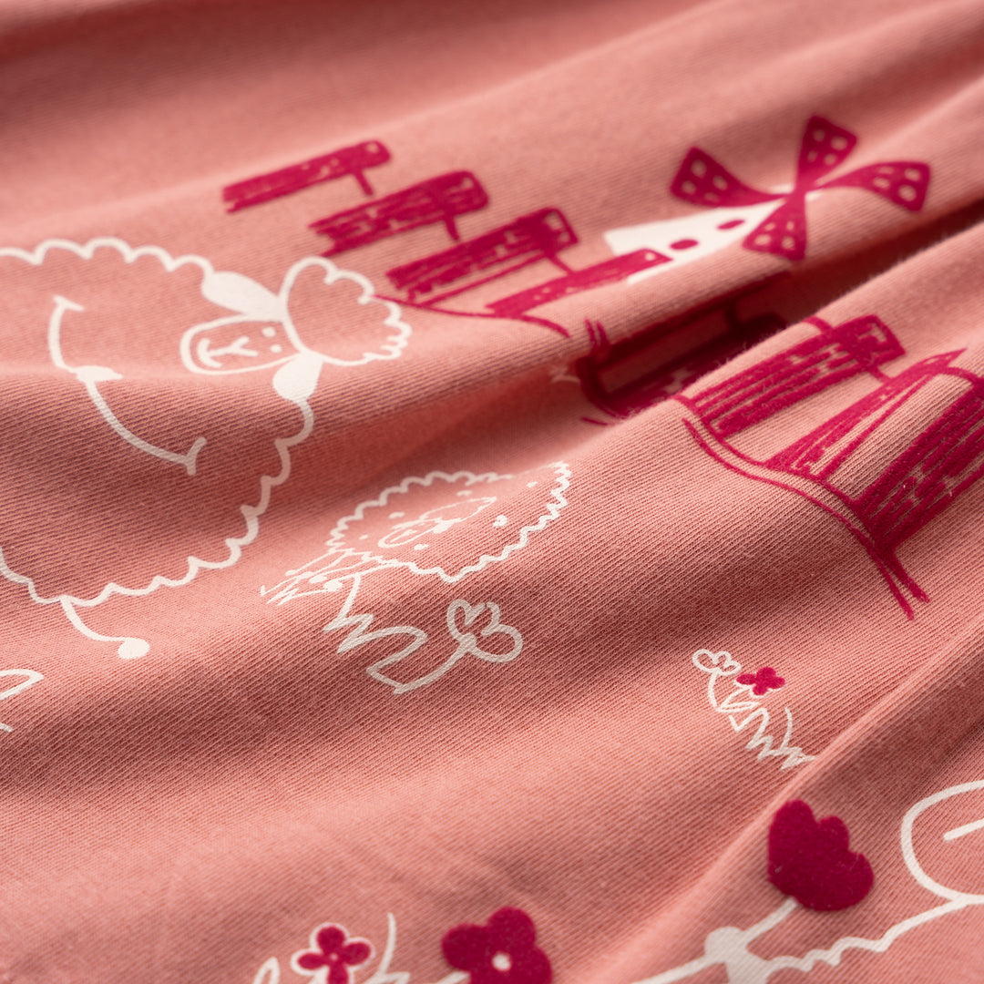 Poney Essential Little Sheep in Farm Short Sleeve Dress