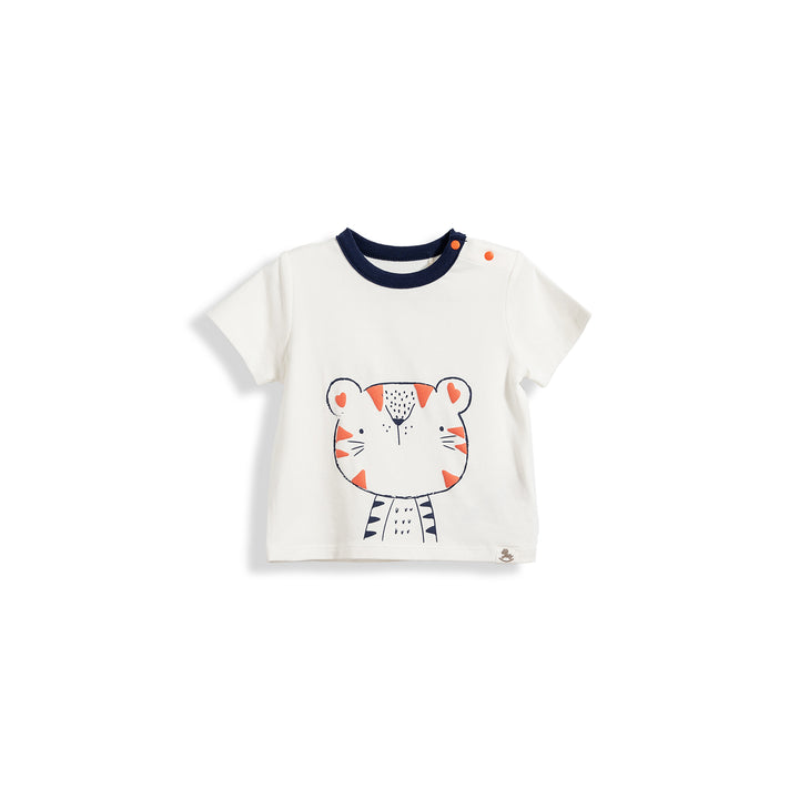 Poney Essential Cream Baby Tiger Short Sleeve Tee