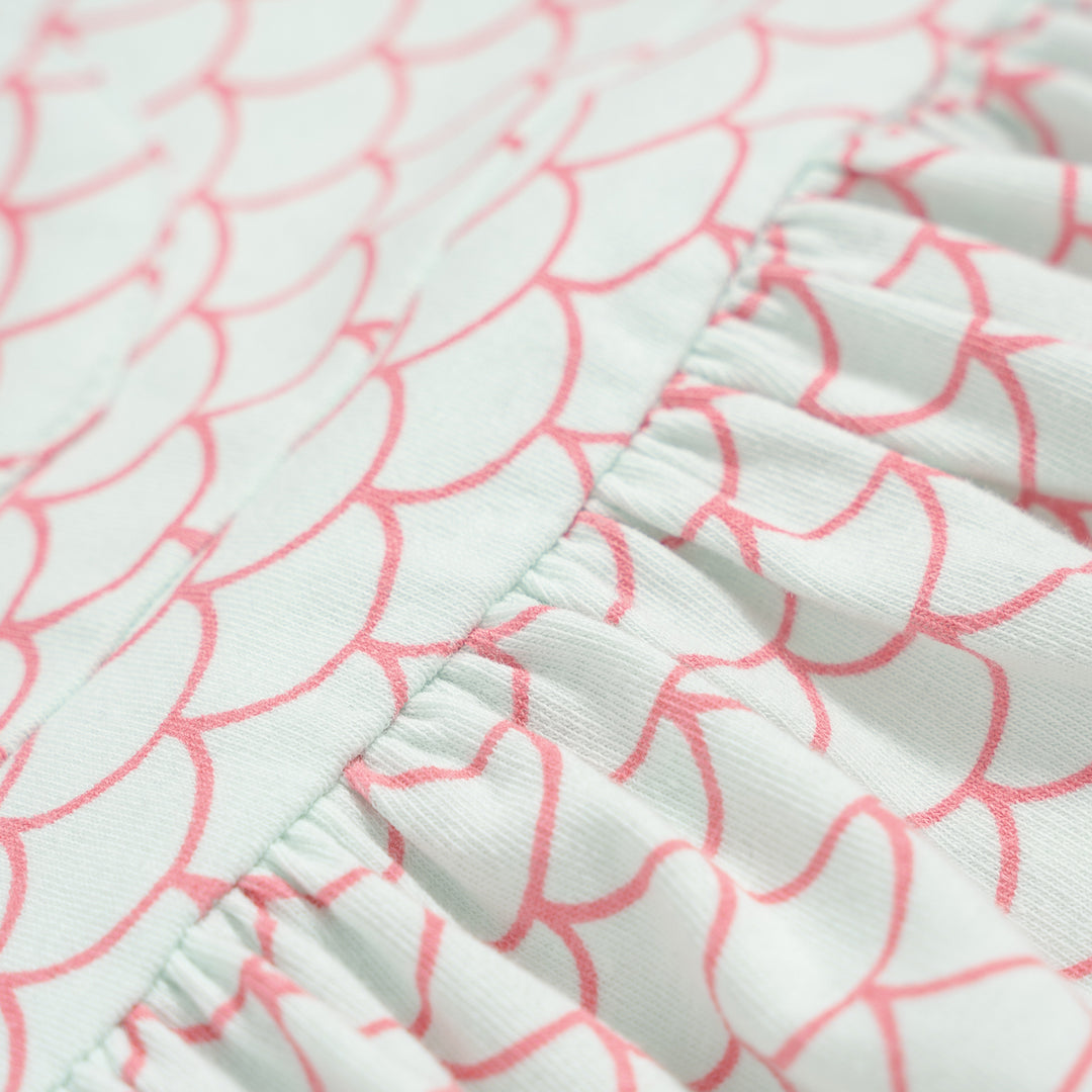 Poney Essential Scaly All-over prints dungaree dress