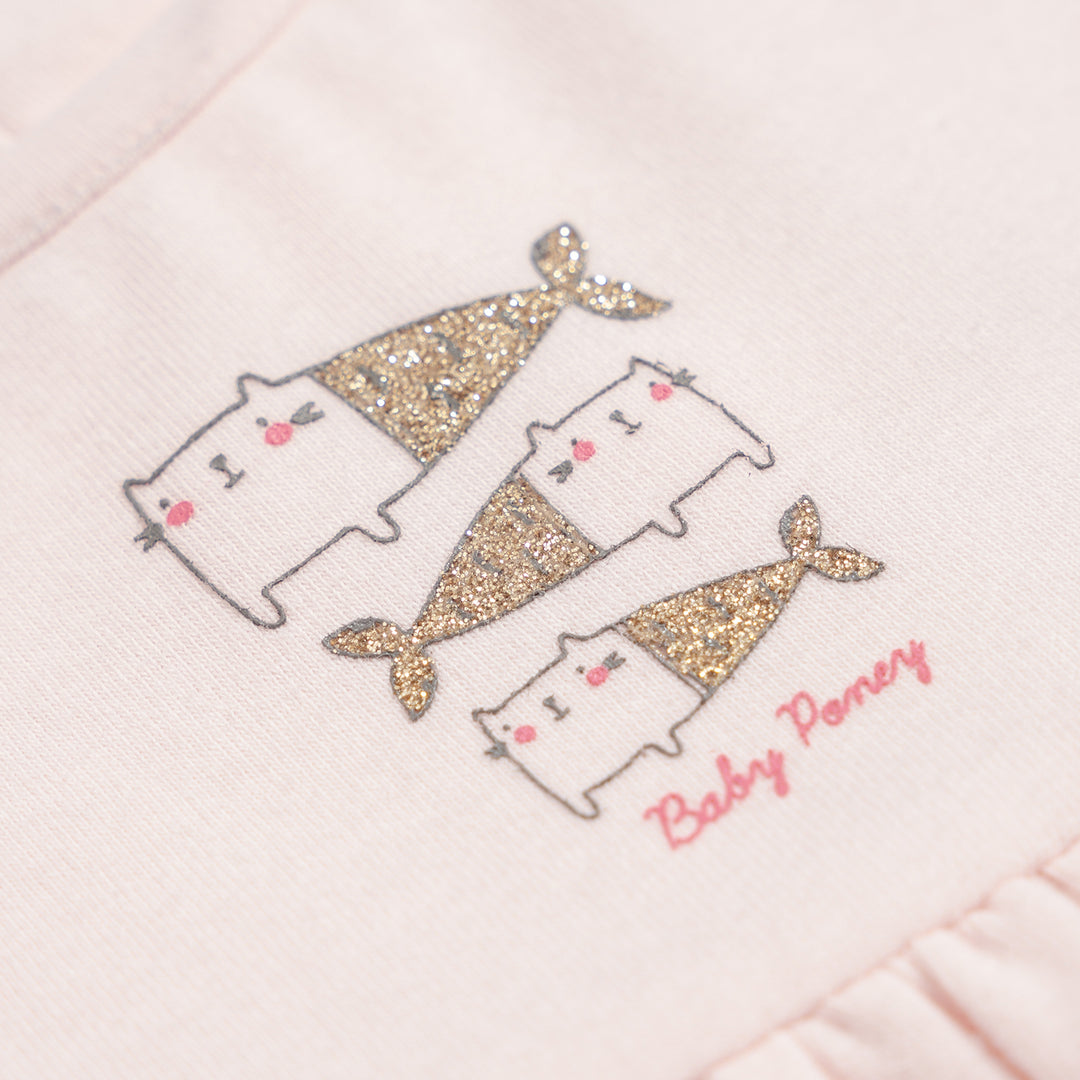 Poney Essential Three Little Meow-maid Short Sleeve Romper