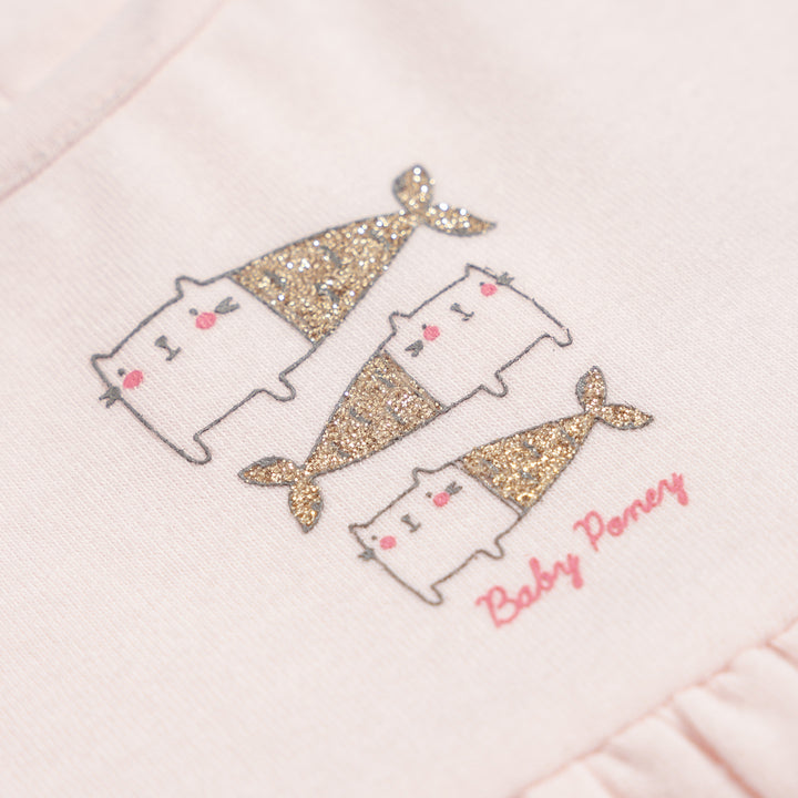Poney Essential Three Little Meow-maid Short Sleeve Romper