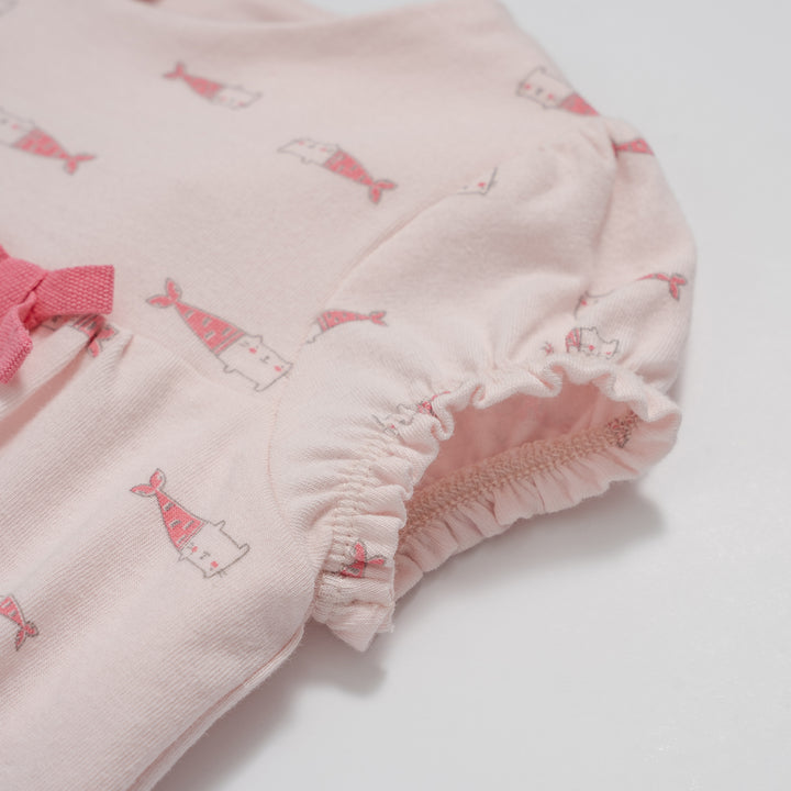 Poney Essential Meow-maid Short Sleeve Dress