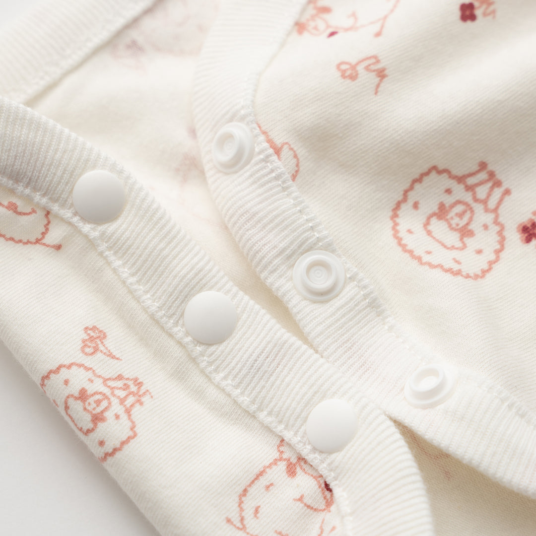 Poney Essential Little Sheep Ruffle Short Sleeve Bodysuit