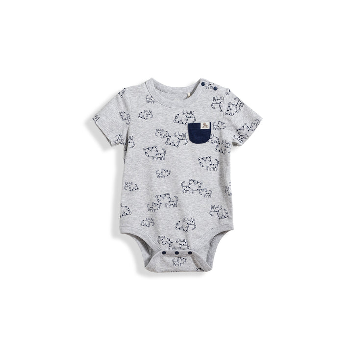 Poney Essential Baby Tiger Short Sleeve Bodysuit