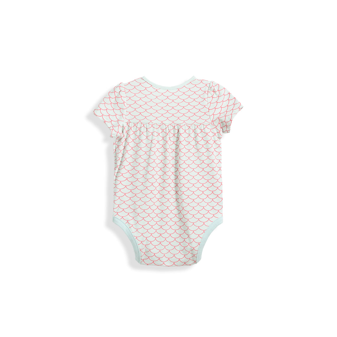 Poney Essential Scaly all-over prints short sleeve bodysuit