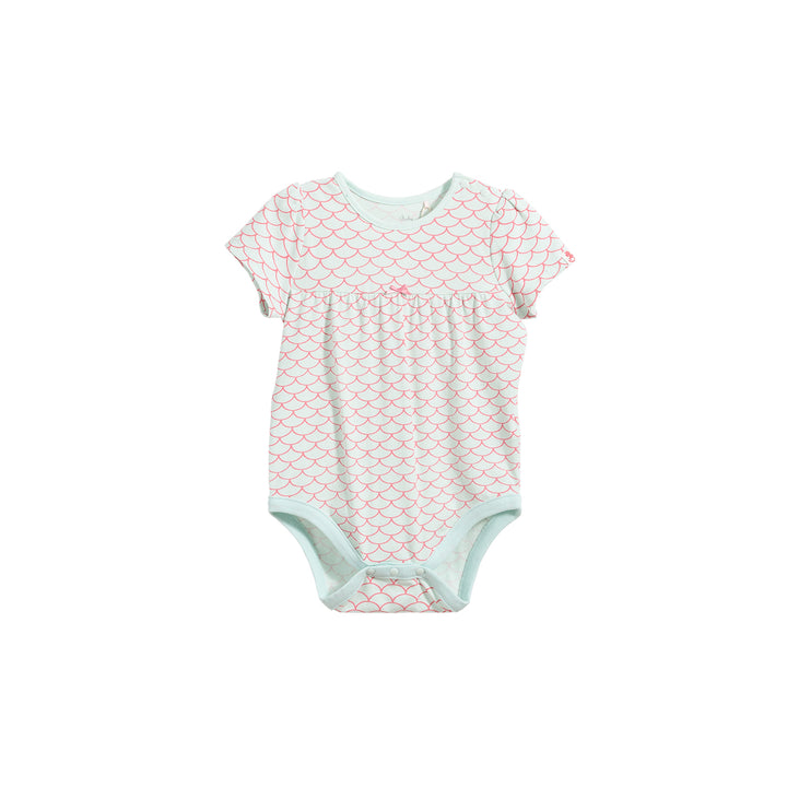Poney Essential Scaly all-over prints short sleeve bodysuit