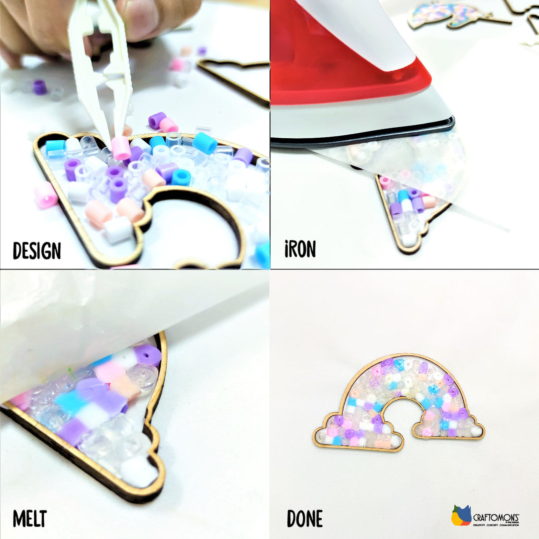 Magic Beads Suncatcher Making Kit (Unicorn/Rainbow)