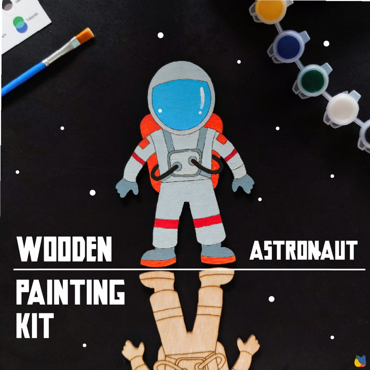 Wooden Astronaut Painting Kit