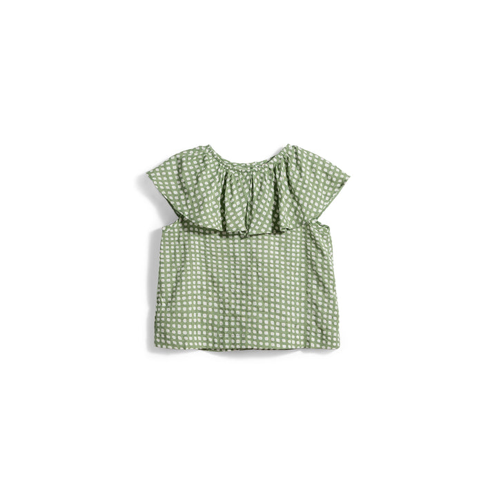 Poney Girls Printed Ruffle Blouse