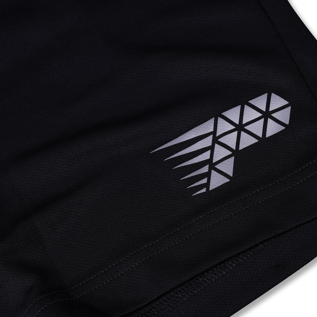 Poney Boys Black Sporty Bermuda Shorts