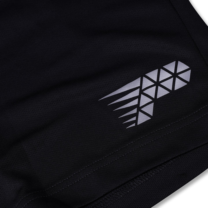 Poney Boys Black Sporty Bermuda Shorts