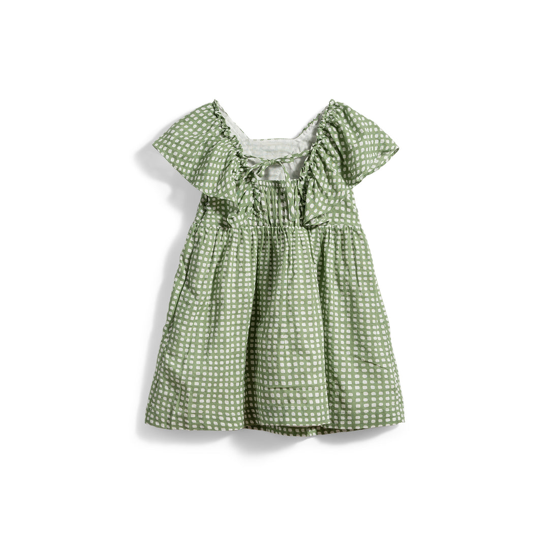 Poney Girls Printed Dress with Back Knot