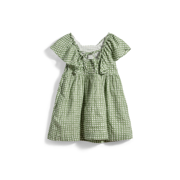 Poney Girls Printed Dress with Back Knot