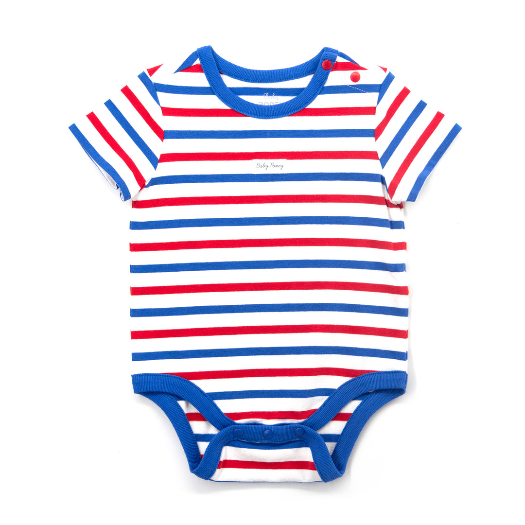 [Clearance] Poney Essential Boys 3-Pack Short Sleeve Bodysuits 80151