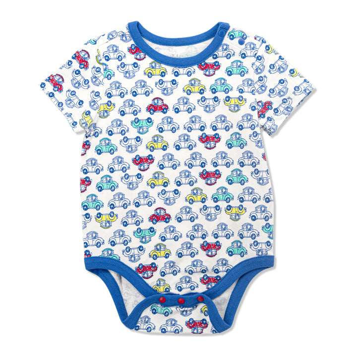 [Clearance] Poney Essential Boys 3-Pack Short Sleeve Bodysuits 80151