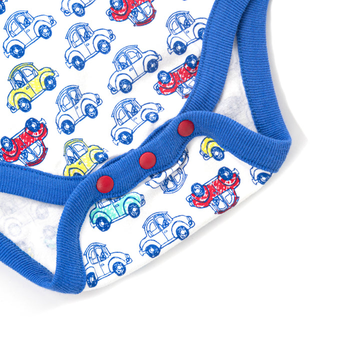 [Clearance] Poney Essential Boys 3-Pack Short Sleeve Bodysuits 80151
