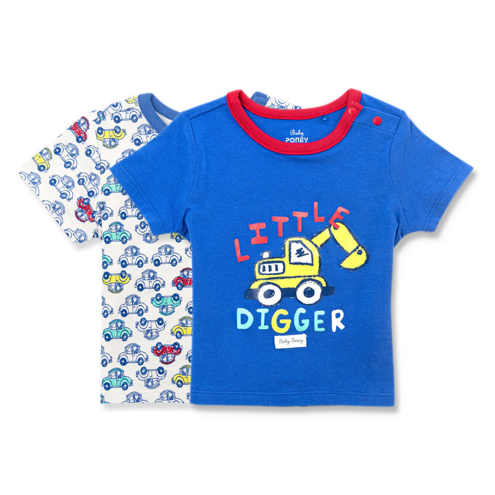 [Clearance] Poney Essential Boys 2 Pack Short Sleeve Top 80156