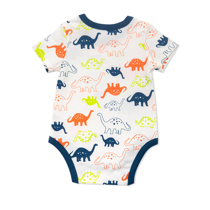 [Clearance] Poney Essential Boys 3-Pack Short Sleeve Bodysuits 80163