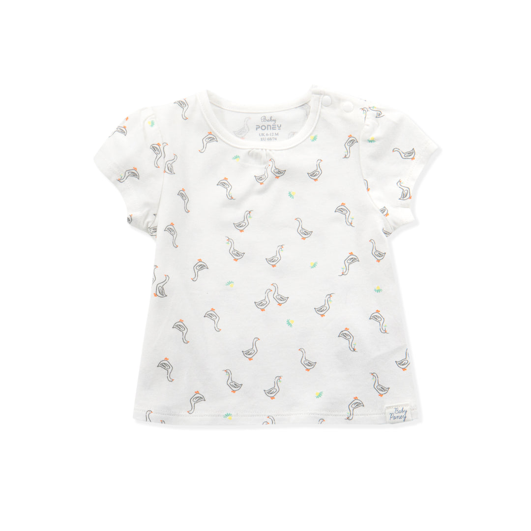 [Clearance] Poney Essential Girls 2 Pack Short Sleeve Top 80175