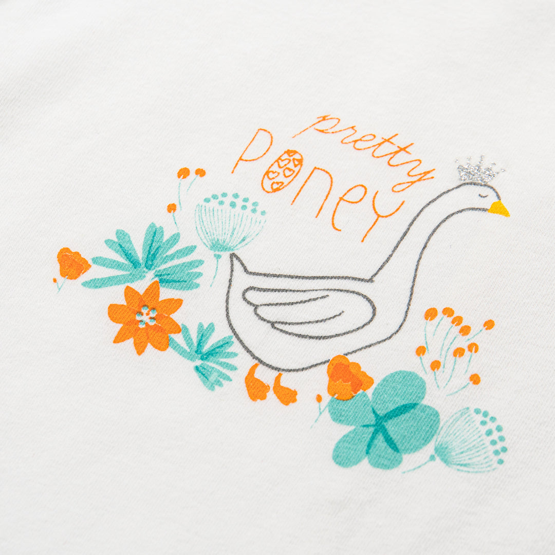 [Clearance] Poney Essential Girls 3-Pack Short Sleeve Bodysuits 80176