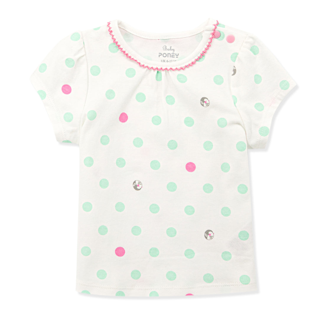Poney Essential Girls 2 Pack Short Sleeve Top 80184