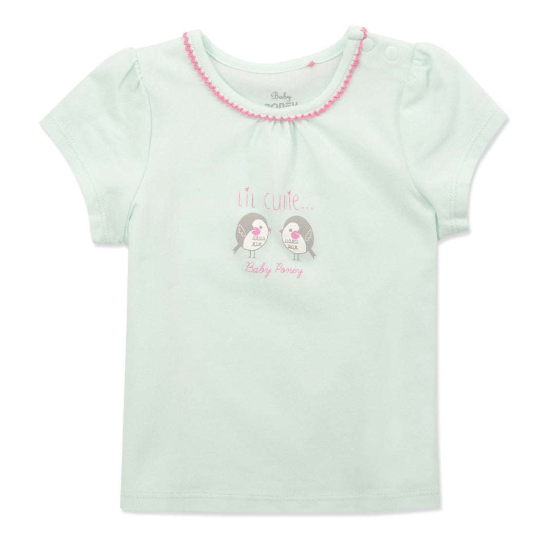 Poney Essential Girls 2 Pack Short Sleeve Top 80184