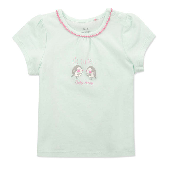 Poney Essential Girls 2 Pack Short Sleeve Top 80184