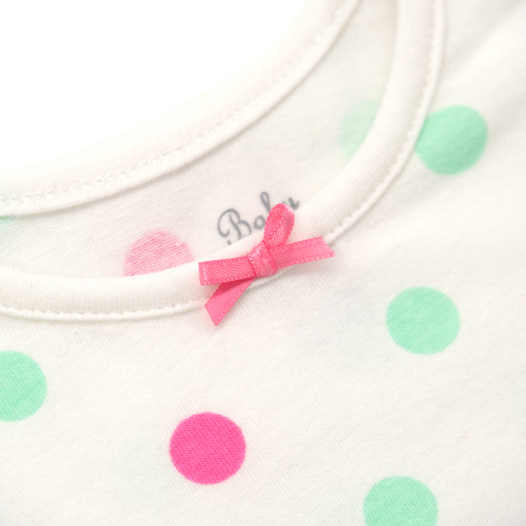 [Clearance] Poney Essential Girls 3-Pack Short Sleeve Bodysuits 80185