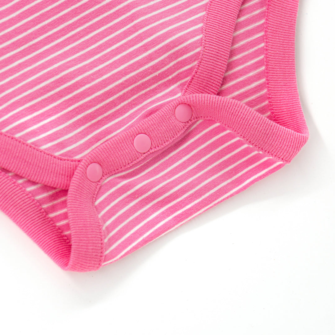 [Clearance] Poney Essential Girls 3-Pack Short Sleeve Bodysuits 80185