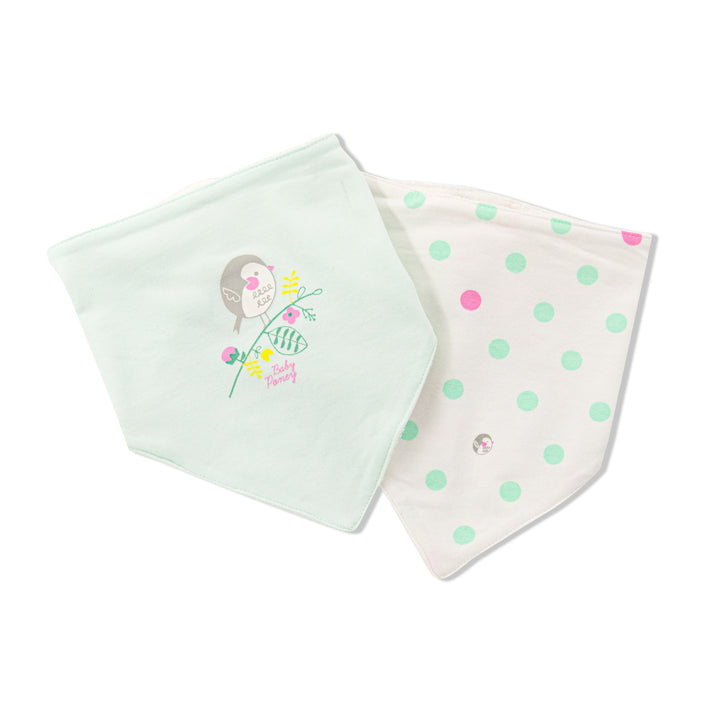 [Clearance] Poney Essential Girls 2-Pack Bibs 80188