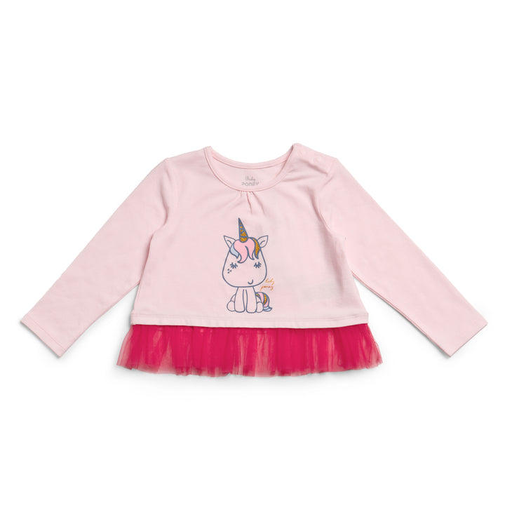 Poney Girls L/Sleeve Tee 80596