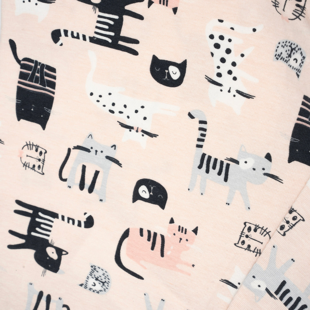 Poney Girls Light Pink Cool Cat Leggings