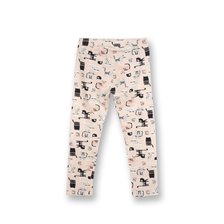 Poney Girls Light Pink Cool Cat Leggings