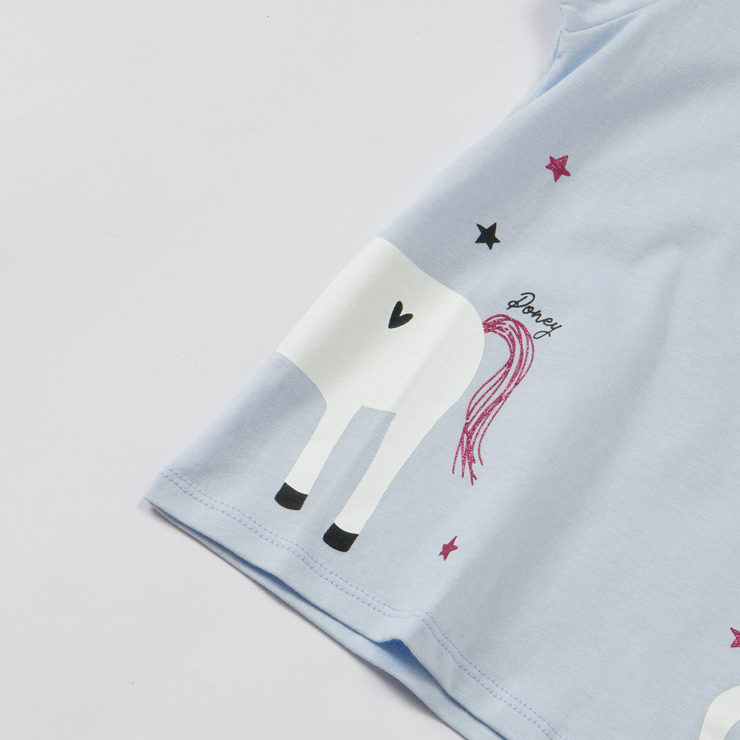 Poney Girls S/Sleeve Tee 8562