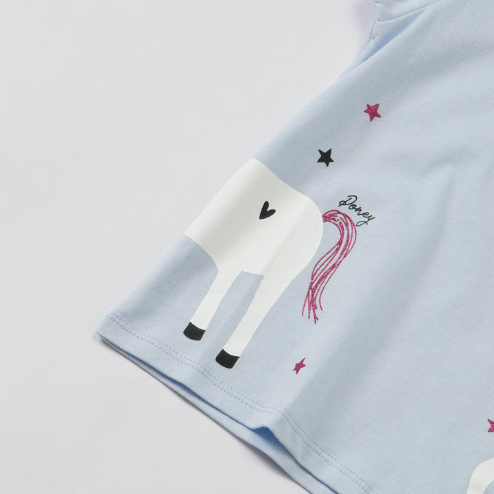 Poney Girls S/Sleeve Tee 8562