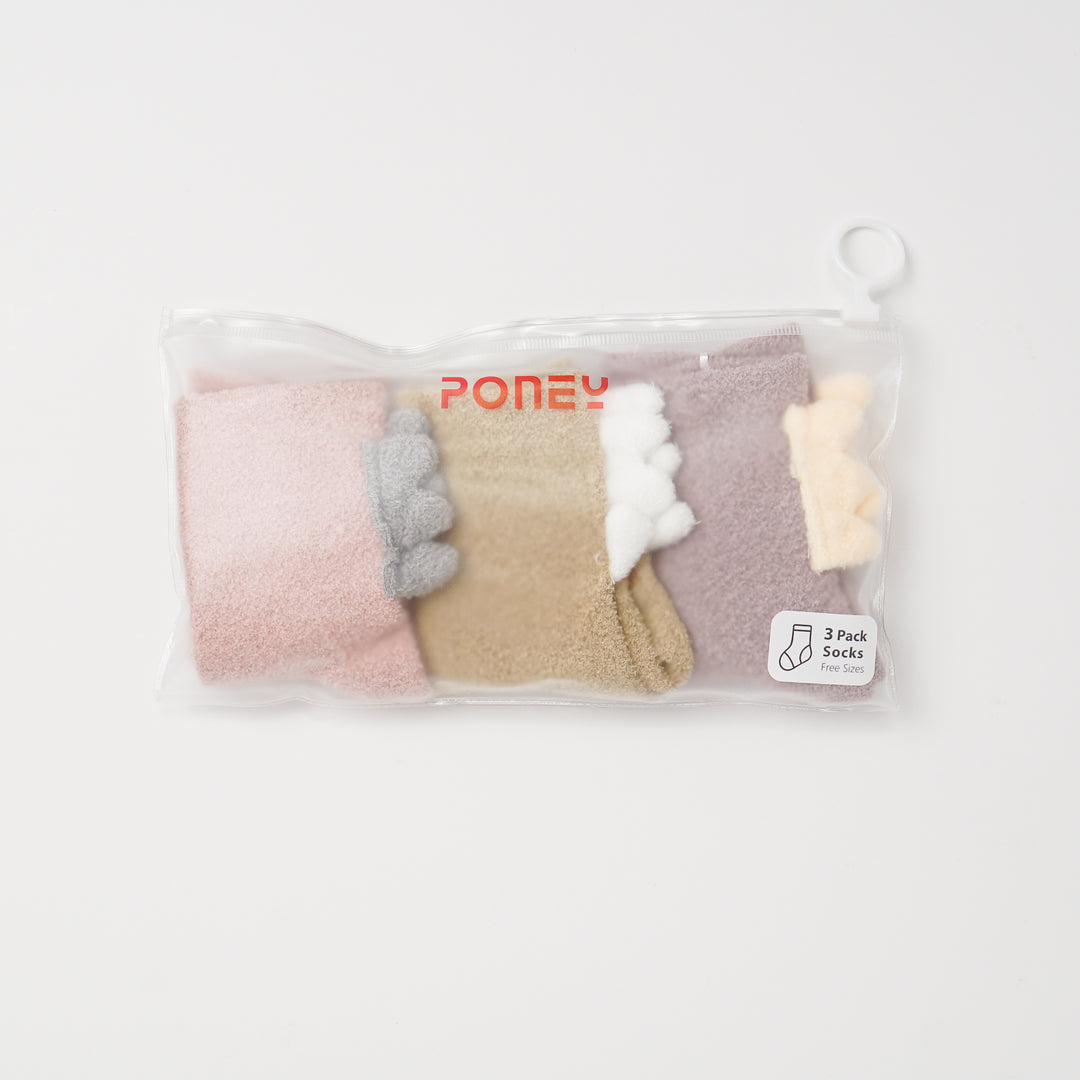 Poney Baby Girls 3-Pack Socks 9290