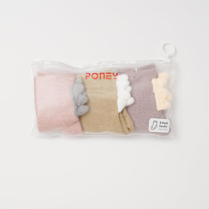 Poney Baby Girls 3-Pack Socks 9290