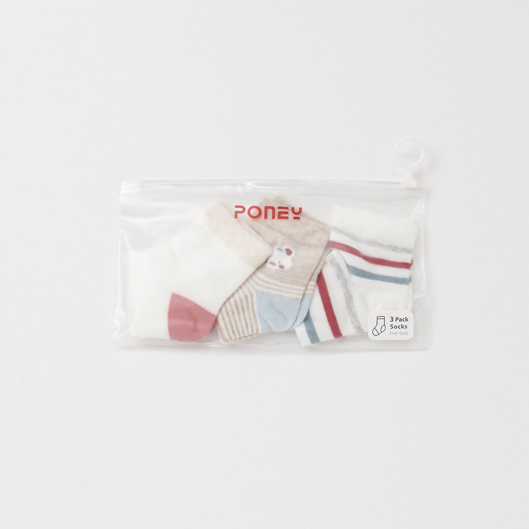 Poney Girls 3-Pack Socks 9294