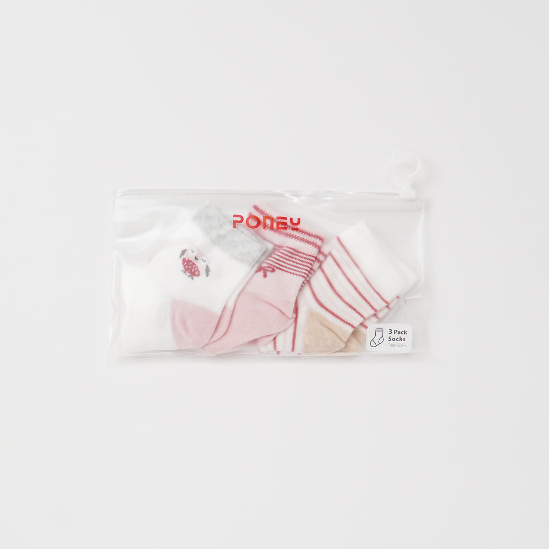 Poney Girls 3-Pack Socks 9300
