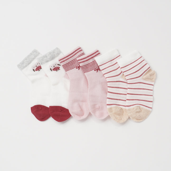 Poney Girls 3-Pack Socks 9300