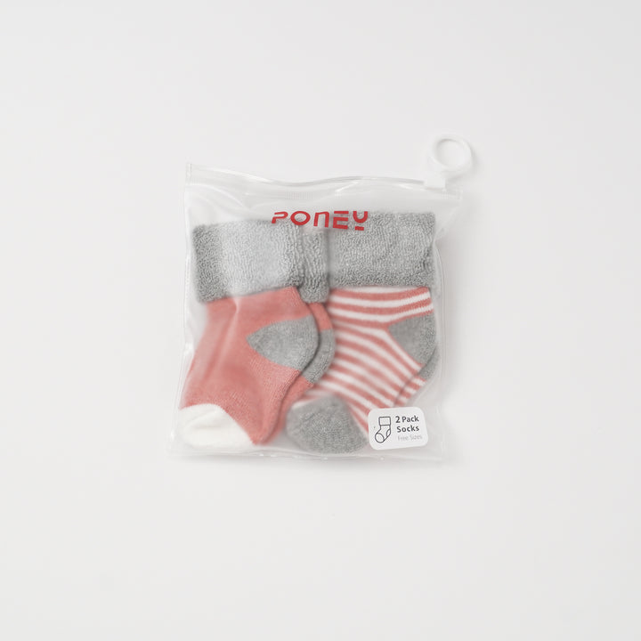 Poney Baby Girls 2-Pack Socks 9304