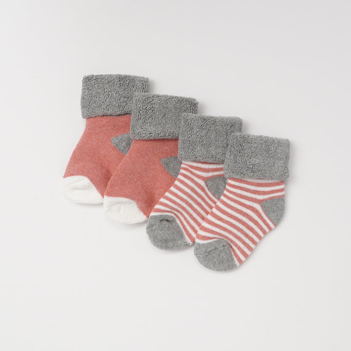 Poney Baby Girls 2-Pack Socks 9304