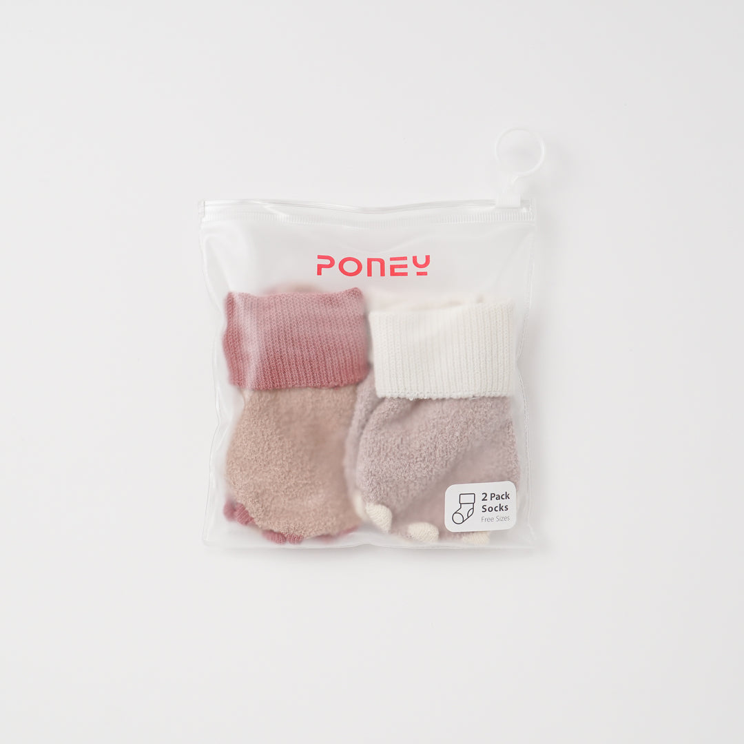 Poney Baby Girls 2-Pack Socks 9307