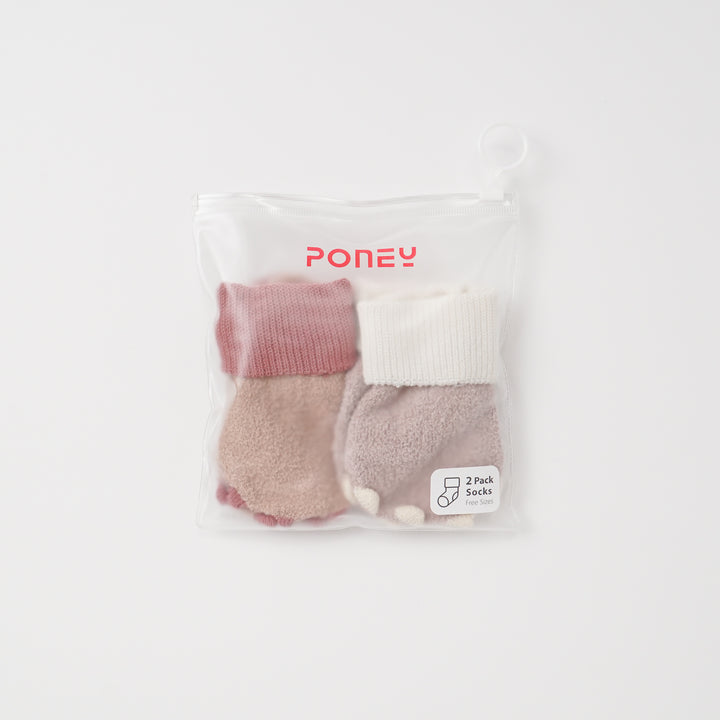 Poney Baby Girls 2-Pack Socks 9307