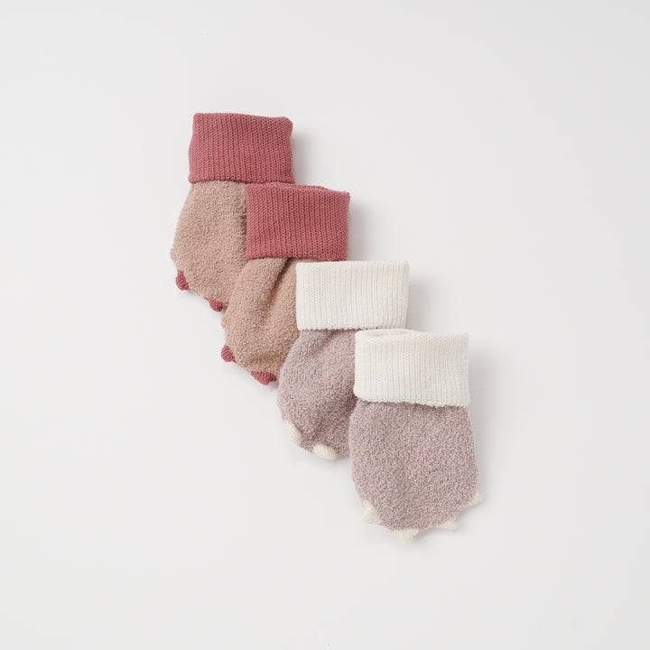 Poney Baby Girls 2-Pack Socks 9307