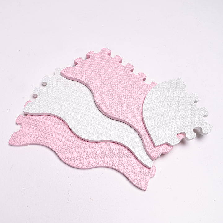 Sunny Tales : Borders & Corners Antibacterial Puzzle (Pink/White)
